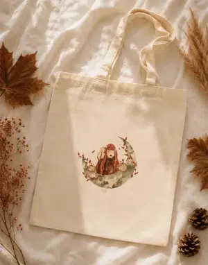 🍂 Tote Bag Lune d'Automne